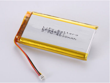 แบตเตอรี่พอลิเมอร์ลิตยูม LP944277 3.7V 4030MAH เซลล์ชาร์จใหม่สําหรับอุณหภูมิสูงสุด -20C -60C ความดันเปิด 3.7V