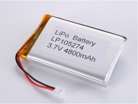 แบตเตอรี่พอลิเมอร์ลิธีมสําหรับระยะอุณหภูมิที่กว้าง โฟลตชาร์จเต็ม 3.7V 4800MAH