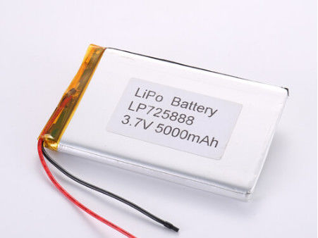 5000MAH LP725888 แบตเตอรี่พอลิเมอร์ลิตียม เติมเต็ม ความดัน 3.7V สําหรับผู้ผลิตสินค้า