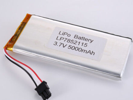 LP7852115 3.7V 5000MAH แบตเตอรี่ Li Ion ผู้ผลิต Oem Odm รองรับ LiPo Pack ความจุสูงพร้อมเวลาชาร์จ 2-3 ชั่วโมง