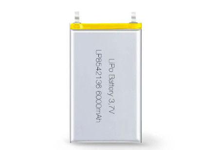 LP8542136 3.7V 6000mAh Polymer Li-ion Rechargeable Cell สําหรับการใช้งานความดัน 3.7V รองรับ OEM และ ODM