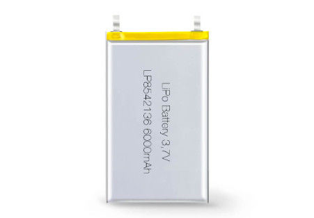 LP8542136 3.7V 6000MAH แบตเตอรี่ลิตিয়ামพอลิเมอร์สามารถชาร์จใหม่ได้ สําหรับอุปกรณ์การแพทย์พกพาใน -20 ถึง 60 องศาเซลเซียส