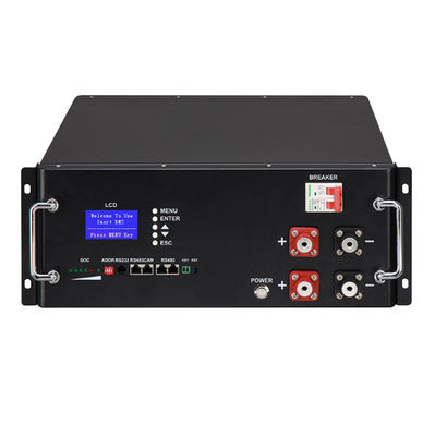 สูตรเก็บพลังงาน 48V / 51.2V 100Ah รีฟชนิด แบตเตอรี่ลิตยูมเหล็กฟอสฟาต แพ็คสําหรับไฟฟ้าฟอตโอลเตย์ในครัวเรือน