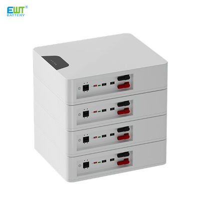 กล่อง ABS และ BMS รวมแบตเตอรี่ Li-ion ติดผนัง 48V 100AH สําหรับการเก็บพลังงาน