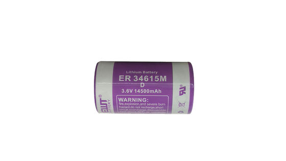 แบตเตอรี่ลิเธียม ER34615M 3.6V 14500mAh ความจุสูง สำหรับมิเตอร์อัจฉริยะ อุปกรณ์ IoT และระบบสำรองไฟ