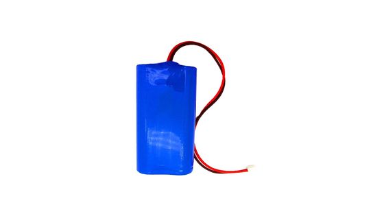 ชุดแบตเตอรี่ลิเธียมไอออนฟอสเฟต 18650 7.4V 2200MAH อุณหภูมิการคายประจุ -20-60C ชุดแบตเตอรี่ลิเธียม 3.7V พร้อมเปลือกเหล็ก