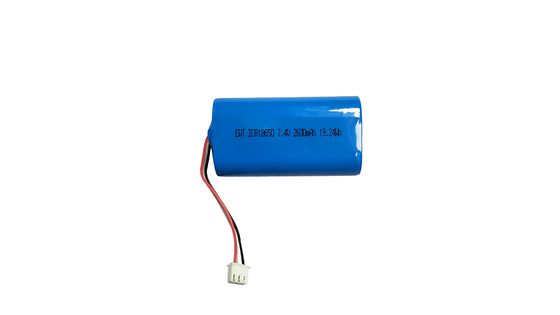 ICR18650 7.4V 2600MAH LED Indicator แบตเตอรี่เก็บพลังงาน ประเภทรับรอง CE